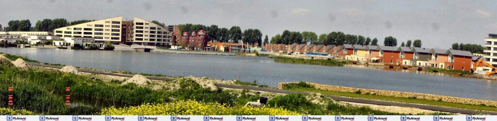 Uitzicht over Barendrecht vanaf de Berg Koedood